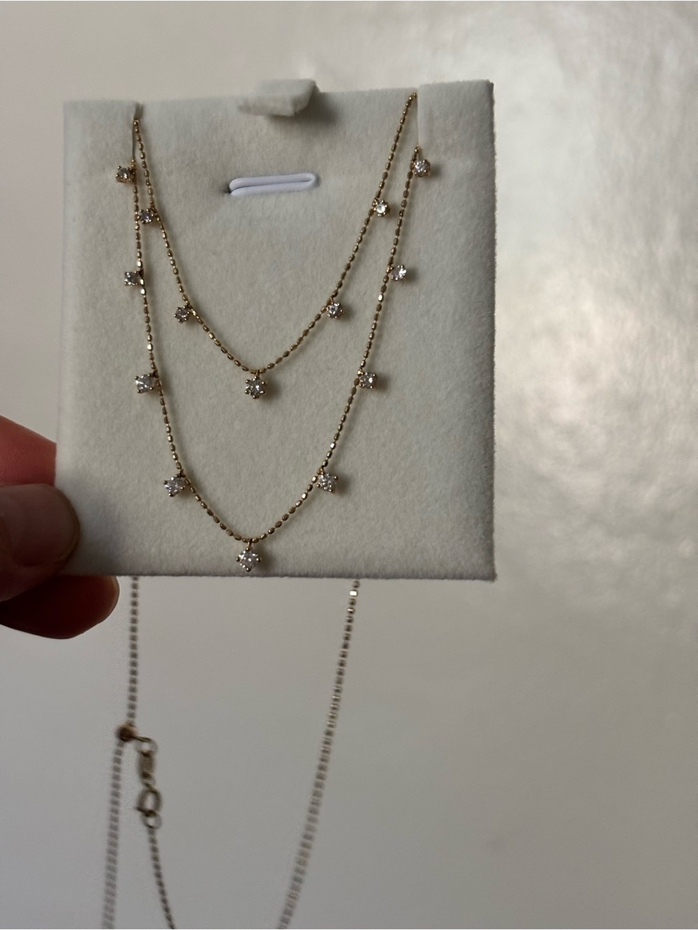18K gold Starry Diamond necklace and Bracelet